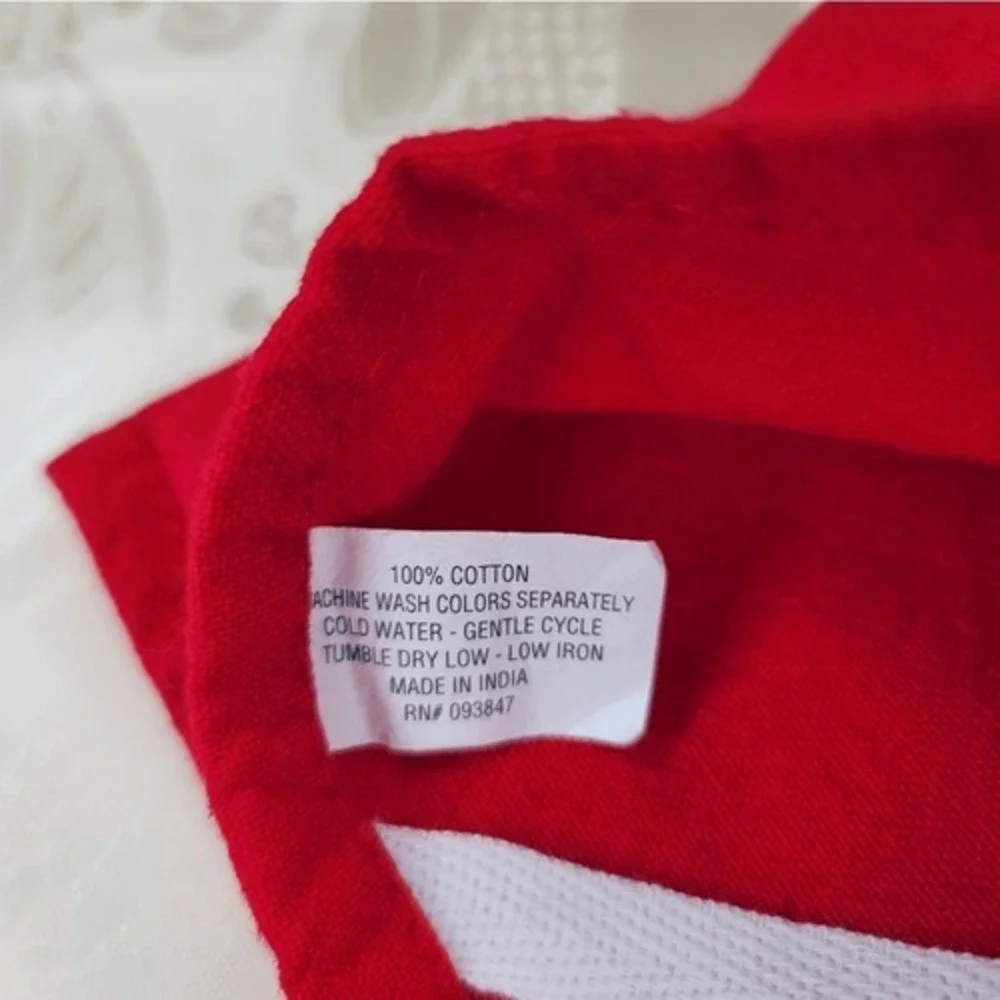100%‎ Cotton Red Christmas Dish Towels